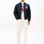 TOMMY HILFIGER MEN'S JACKET RWB CREST BOMBER DESERT SKY