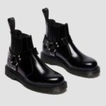 DR MARTENS 2976 HARNESS ANALINE LEATHER CHELSEA BOOTS BLACK - Image 3