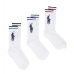 POLO RALPH LAUREN 3 PACK SOCKS LOGO WHAST