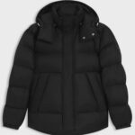 BOSS MEN JACKET H-CORBINIAN WATER-REPELLENT WITH MONOGRAM JACQUARD BLACK - Image 4