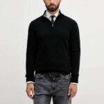 BOSS MEN H-HEMARLO SWEATER T-SHIRT BLACK