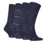 TOMMY HILFIGER MEN SOCKS GIFT BOX SET OF 4 PAIRS NAVY BLUE - Image 2
