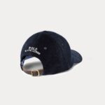 POLO RALPH LAUREN CORDUROY LOGO HAT BLACK - Image 2