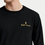 POLO RALPH LAUREN MEN'S LONG SLEEVE T-SHIRT CLASSIC BLACK - Image 3