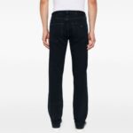 EMPORIO ARMANI JEANS MEN'S J45 REGULAR FIT MOTIF JEANS DARK BLUE - Image 2