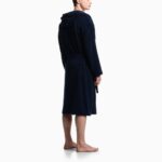 EMPORIO ARMANI MEN'S BATHROBE WITH HOOD NAVY - Image 2