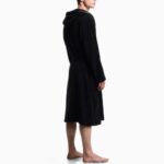 EMPORIO ARMANI MEN'S BATHROBE WITH HOOD BLACK - Image 2