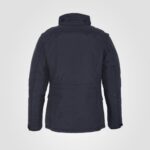 SCHOTT MEN MULTYPOCHE ARMY JACKET REMOVABLE PLASTRON NAVY BLUE - Image 4