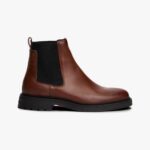 TOMMY HILFIGER MEN COMFORT CHELSEA BOOTS WINTER COGNAC