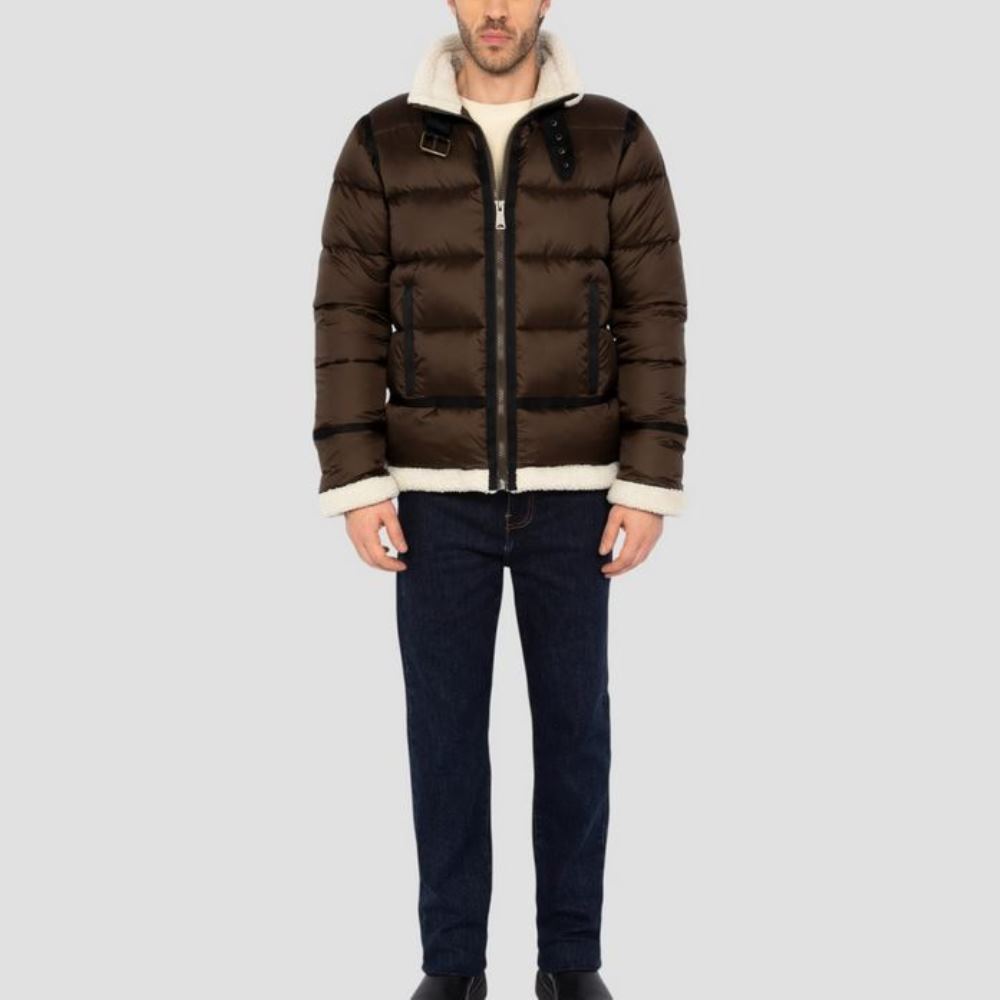 IDAK-2 SCHOTT MEN IDAK DOUDOUNE ESPRIT BOMBARDIER SCHOTT BROWN - Image 1