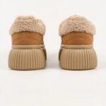 KARL LAGERFELD WOMEN'S SNEAKERS KREEPER LO EMBRO LO LACE TOFFEE SUEDE - Image 3