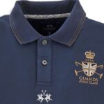 LA MARTINA MEN’S POLO STRETCH PIQUE HERALDIC-BRAM ROYAL POLO NAVY - Image 3