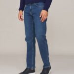 TRUSSARDI MEN'S JEAN'S 5 POCKETS 380 ICON BLUE DENIM - Image 3