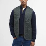 BARBOUR MEN QUILTED ZIP-IN LINER OLIVE-CLASSIC