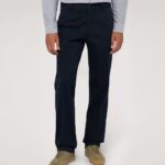 TRUSSARDI MEN'S  REGULAR-FIT 302 CHINOS IN STRETCH GABARDINE BLUE