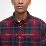 BARBOUR MEN'S FORTROSE TAILORED LONG-SLEEVED SHIRT WINTERBERRY TARTAN - Image 3