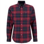 BARBOUR MEN'S FORTROSE TAILORED LONG-SLEEVED SHIRT WINTERBERRY TARTAN - Image 4
