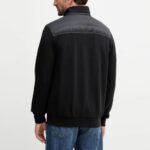 TOMMY HILFIGER MEN'S JACKET MIX MEDIA ESS RWB STAND COLLAR BLACK - Image 2
