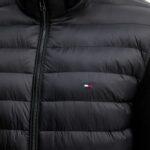 TOMMY HILFIGER MEN'S JACKET MIX MEDIA ESS RWB STAND COLLAR BLACK - Image 3