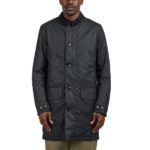 BARBOUR MEN'S WAX MAC BLACK