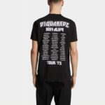 DSQUARED2 MEN'S KISS X D2 CIGARETTE FIT T-SHIRT BLACK - Image 2