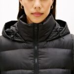 TOMMY HILFIGER WOMAN LW DOWN CASUAL JACKET BLACK - Image 3