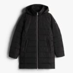 TOMMY HILFIGER WOMAN PUFFER JACKET WITH FAUX FUR HOOD BLACK - Image 5