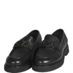VERSACE 19V69 MEN'S LOAFERS IN BLACK COLOR