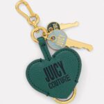 JUICY COUTURE WOMAN DOLLAR KEYCHAIN PU/ZINC ALLOY/IRON OLD GOLD DUCK GREEN - Image 2