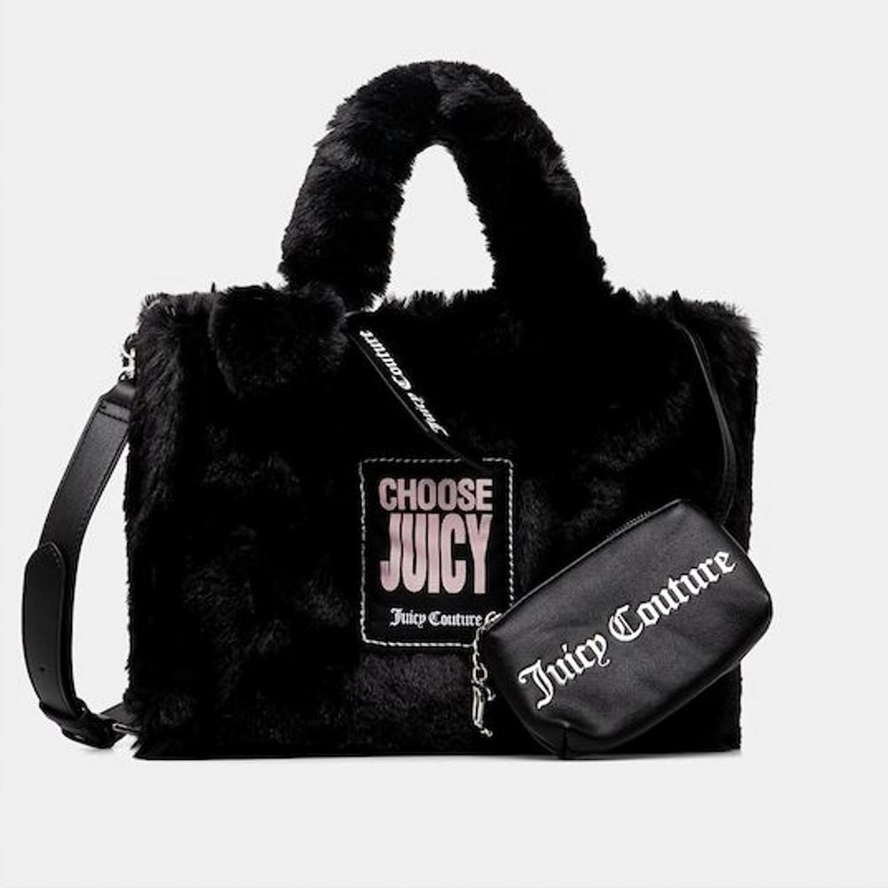 BIJ3J8956WZC000-1 JUICY COUTURE WOMAN IRIS FUR M. SHOPPING BLACK - Image 1