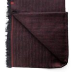 EMPORIO ARMANI MEN'S SCARFS WOOL BLACK WITH RED