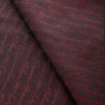EMPORIO ARMANI MEN'S SCARFS WOOL BLACK WITH RED - Image 2