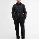 BARBOUR MEN ASHBY WAX JACKET BLACK