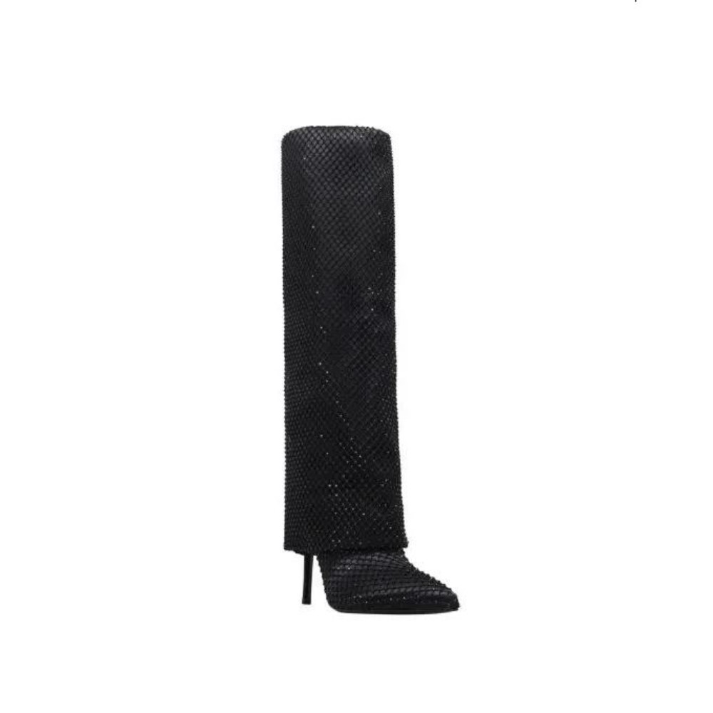 XEBEN2-BLACK-3 KALOGIROU WOMAN XEBEN2 SAT BOOTS BLACK - Image 1