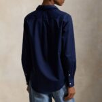 POLO RALPH LAUREN WOMEN'S CLASSIC FIT COTTON TWILL SHIRT REFINED NAVY - Image 2