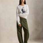 POLO RALPH LAUREN WOMAN BIG PONY COTTON CREWNECK JUMPER WHITE - Image 4