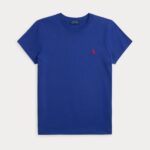 POLO RALPH LAUREN WOMAN CLASSIC FIT COTTON JERSEY CREWNECK TEE HERITAGE ROYAL - Image 4