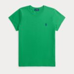 POLO RALPH LAUREN WOMAN CLASSIC FIT COTTON JERSEY CREWNECK TEE BRIGHT CLOVER - Image 4