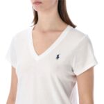 POLO RALPH LAUREN WOMAN CLASSIC FIT COTTON T-SHIRT CRUISE WHITE - Image 3
