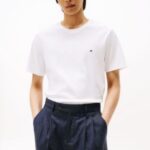 TOMMY HILFIGER MEN'S LIGHT INTERLOCK TEE T-SHIRT WHITE