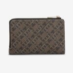 TOMMY HILFIGER WOMEN'S ICON TH MONOPLAY BIFOLD WALLET MIX BROWN - Image 2