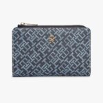 TOMMY HILFIGER WOMEN'S ICON TH MONOPLAY BIFOLD WALLET BLUE MIX