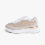 TOMMY HILFIGER WOMEN'S TH CHIC MONOGRAM RUNNER CLASSIC BEIGE SANDALWOOD - Image 5