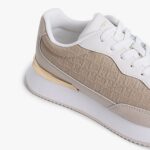 TOMMY HILFIGER WOMEN'S TH CHIC MONOGRAM RUNNER CLASSIC BEIGE SANDALWOOD - Image 6