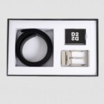 DSQUARED2 MEN BLACK BELT WITH INTERCHANGEABLE BUCKLES