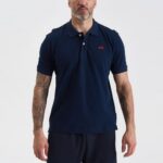 LA MARTINA MEN'S POLO PIQUET STRETCH SHIRT NAVY