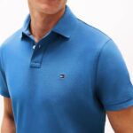 TOMMY HILFIGER MEN'S 1985 REGULAR FIT PIQUE POLO SHIRT BLUE ORBIT - Image 3