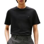 TOMMY HILFIGER MEN'S LIGHT INTERLOCK TEE T-SHIRT BLACK
