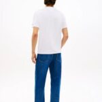 TOMMY HILFIGER MEN'S GLOBAL STRIPE POCKET PIQUE JERSEY T-SHIRT WHITE - Image 2