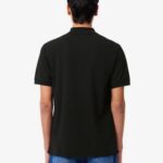 LACOSTE MEN'S CLASSIC FIT L.12.12 LIGHT POLO SHIRT BLACK - Image 2